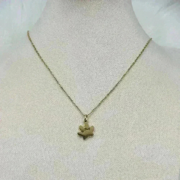 Cute Cat Paw Print Pendant Necklace - Picture 3 of 4